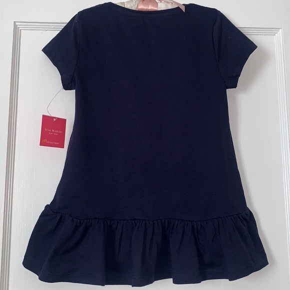 NWT Isaac Mizrahi LOVE Navy Blue Top Sequins 5/6 - Picture 7 of 8